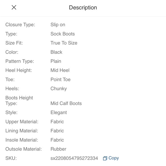 Block Heel Knit Sock Boots NWOT - Picture 10 of 11